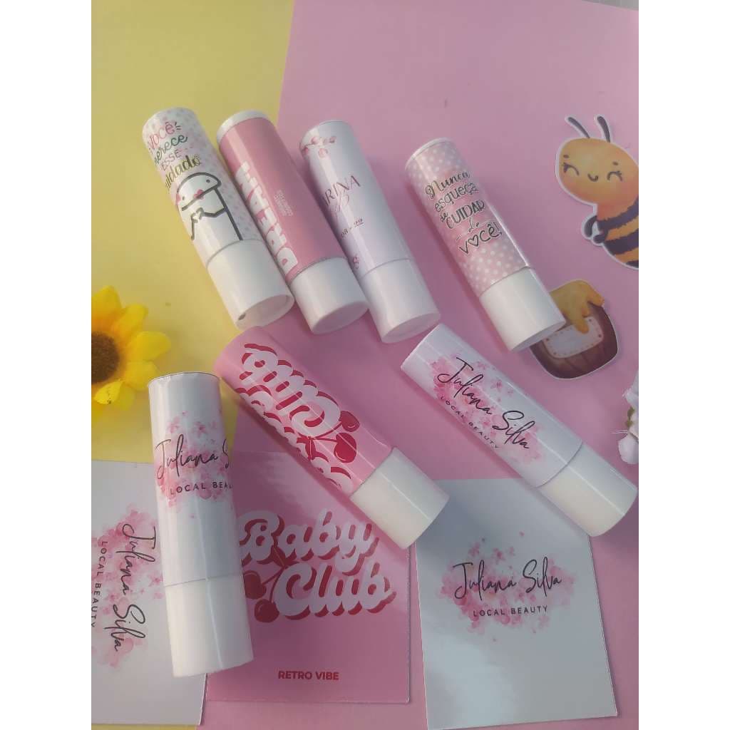 Adesivo Personalizado para Manteiga de Cacau – Com Sua Arte