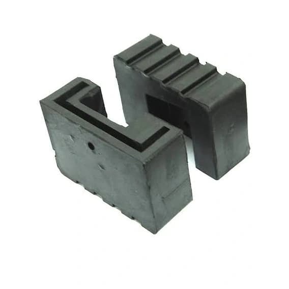 01 Par Pé Sapata de Borracha para Escada de Fibra Extensível