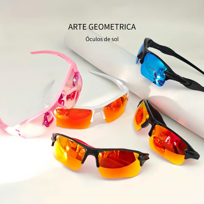 【Arte】Óculos de sol unissex | Óculos de sol para esportes ao ar livre e ciclismo com proteção UV