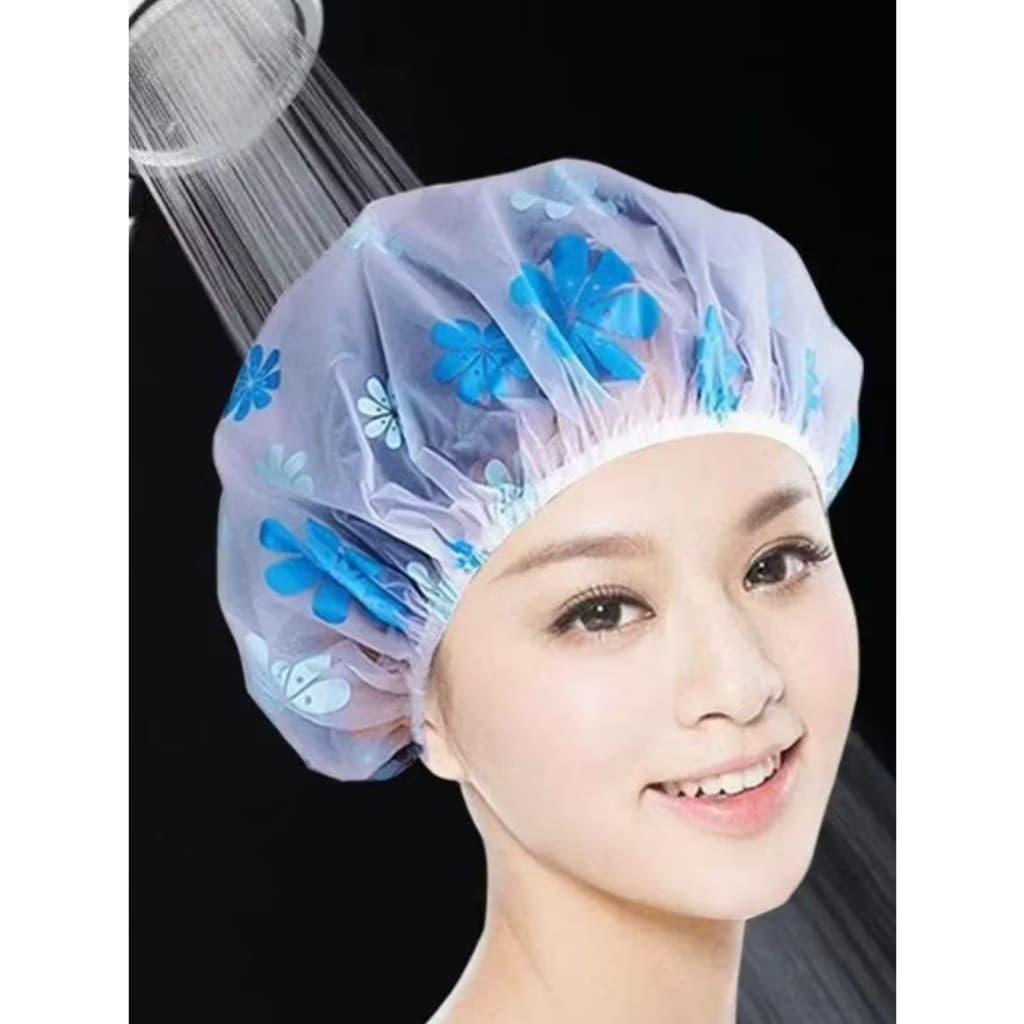 Kit 12 Toucas Para Banho Com Elástico Impermeável Tintura Hidratação Várias Estampas