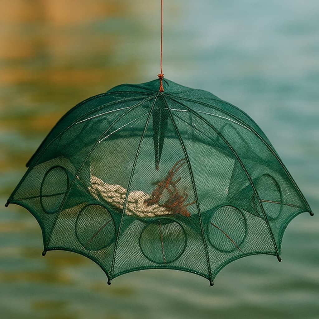 Armadilha Covo Peixe Isca Viva Traíra Tilápia Lambari Siri Caranguejo Rede Retrátil Portátil