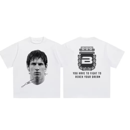 Camiseta Camisa Blusa Algodão Unissex 2025 messi jovem messi futebol