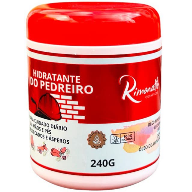 Creme Hidratante De Uréia 240g hidratante do Pedreiro Pés Rachados E Ressecados