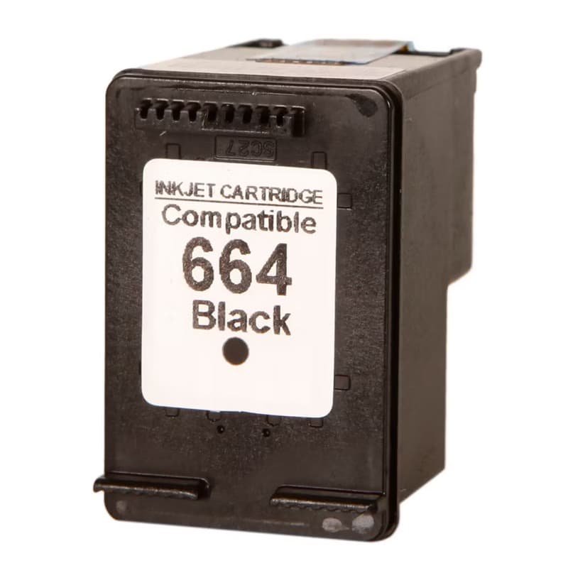 Cartucho De Tinta 664 Preto 6ml Compatível 2136 3636 4676 1115 3776