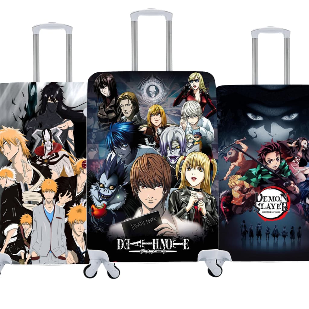 Capa de Mala Personalizada Animes Estilo e Proteção para Suas Viagens 03