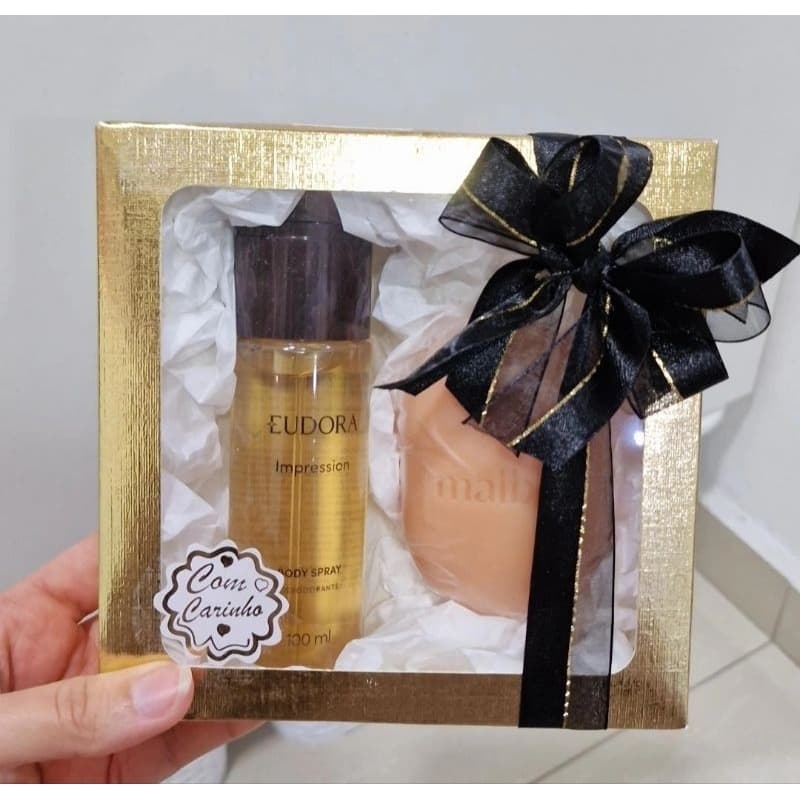 Presente Masculino Com Body Spray Eudora e Sabonete Oboticário