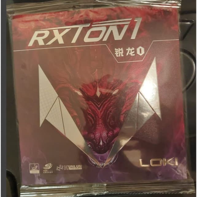 Borracha para tênis de mesa RXTON1 Marca LOKI cor vermelha