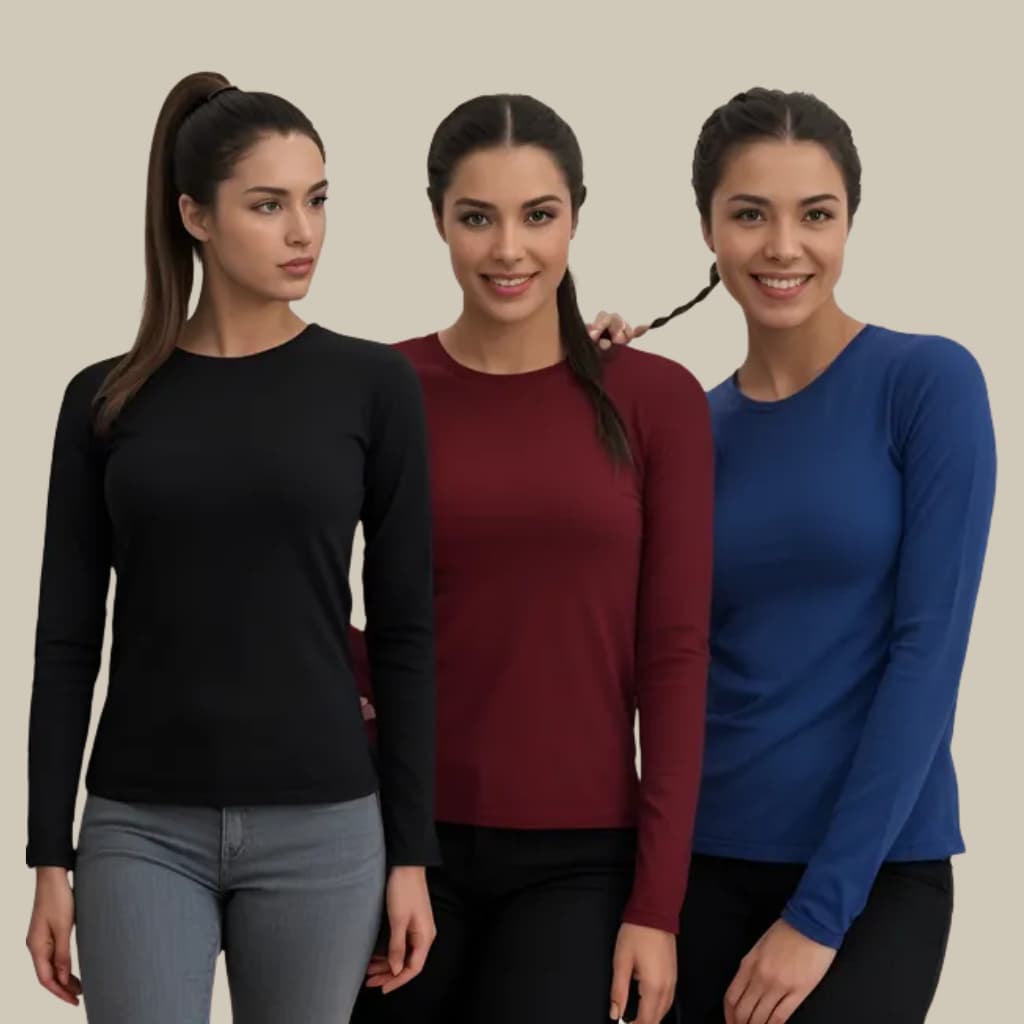 Kit 3 Camisetas Térmica Uv 50 Segunda Pele Tecido Ice Original