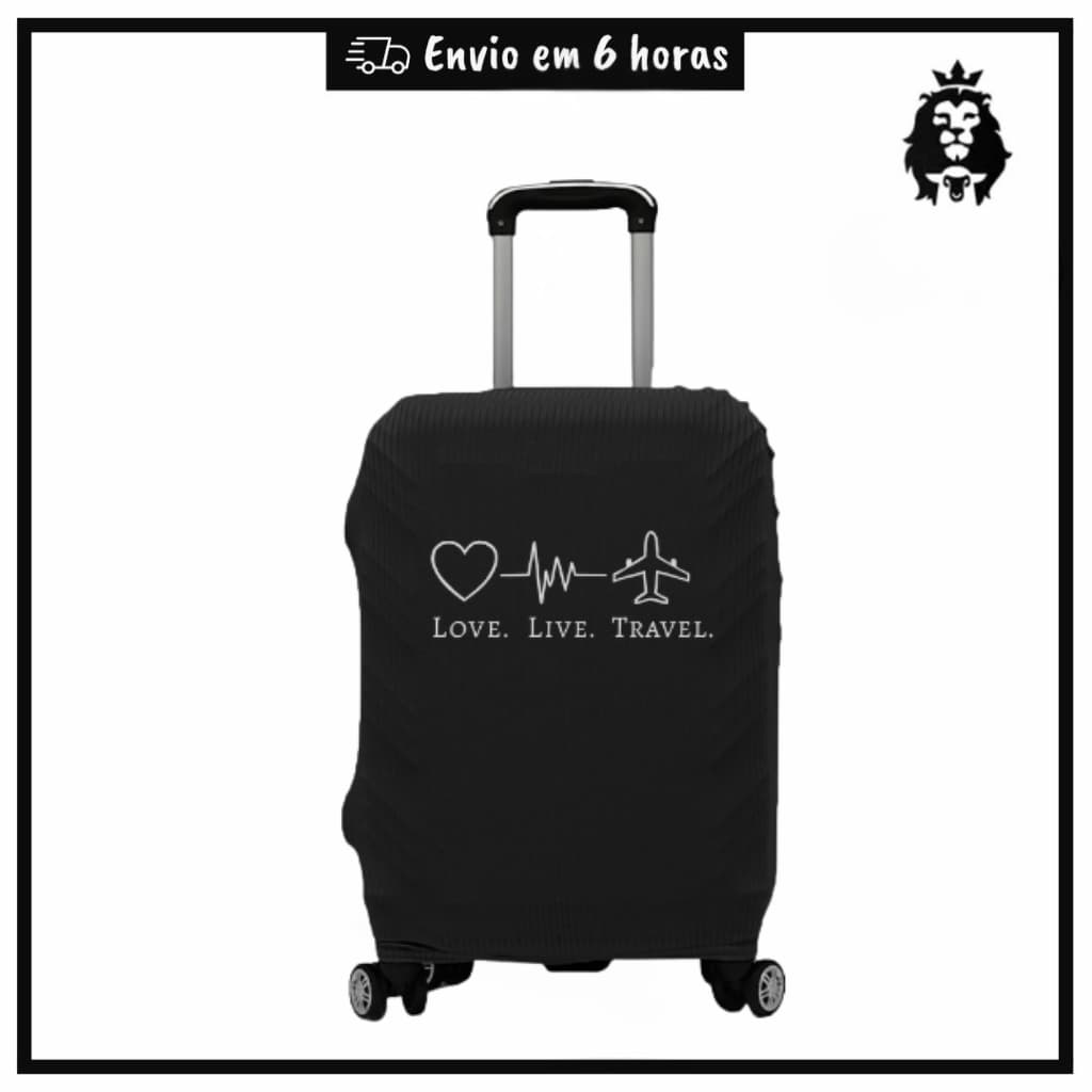 Capa De Mala de viagem estampada Travel 10kg a 23kg tecido canelado premium viagem bagagem promoção
