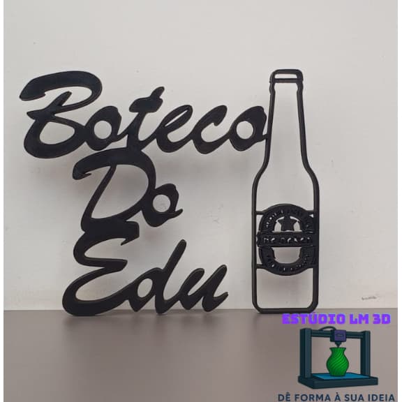 Boteco do Edu para decoração (Leia anúncio para nome diferente de Edu)
