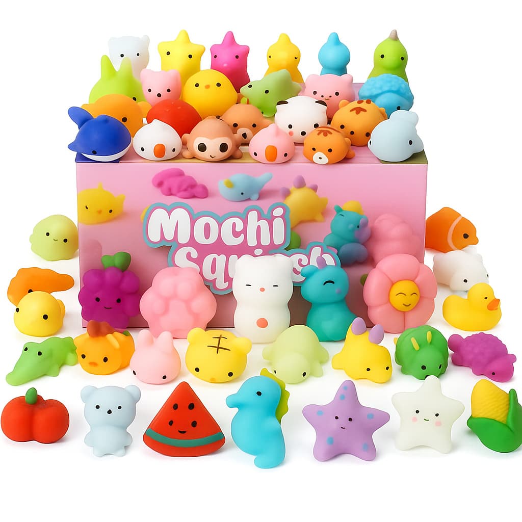 Kit 60pcs squishy Mochi Squeeze Toys-Conjunto Macio Para Alívio Do Estresse Crianças E Adultos squish