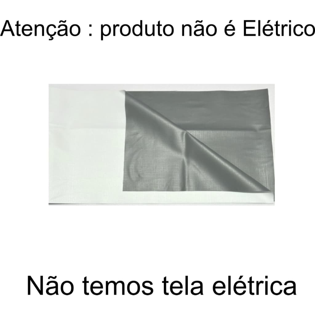 Tela de projeção branca com fundo cinza 83 polegadas dobravel lona para projecao
