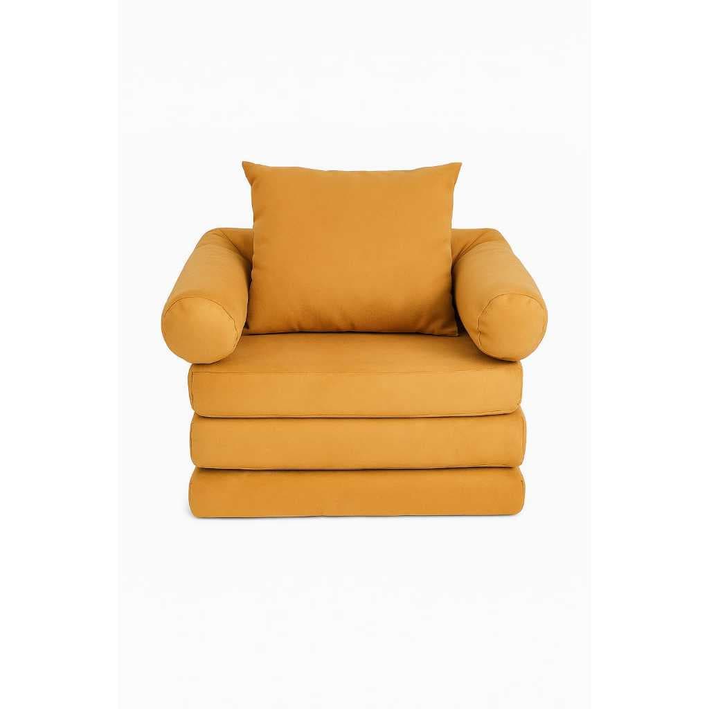 Sofá Cama Infantil 2 Em 1 Tecido Suede 50x40x35cm Fechado