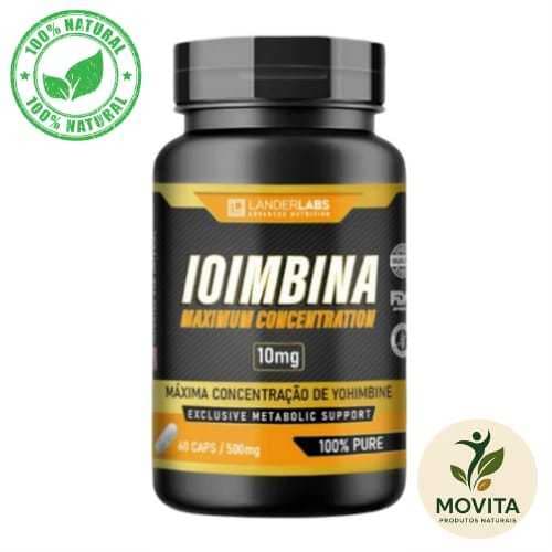 Suplemento Natural Premium Yohimbe Lander Labs 60 Cápsulas