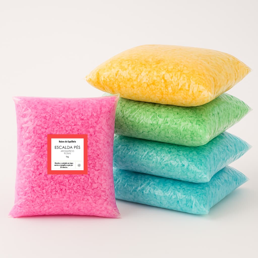 Escalda Pés Aromáticos com Óleo de Amendoas - SPA para os Pés - Diversas Fragrâncias