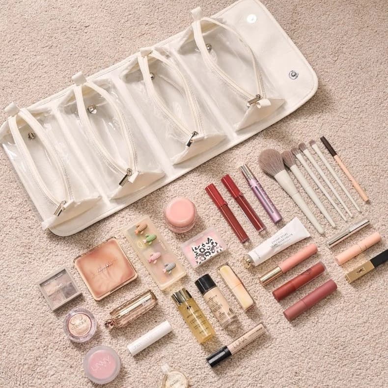 Necessaire Organizadora Bolsa Portátil Maquiagem Higiene Pessoal Bolsa De Viagem