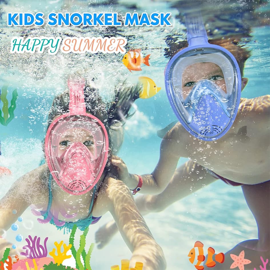 Máscara De Snorkeling Infantil máscara de mergulho snorkel mergulho Snorkel Full