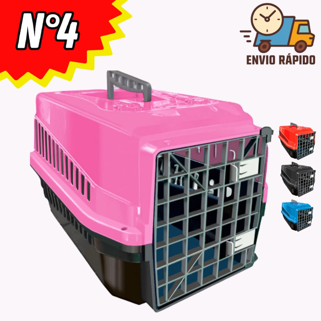 Caixa de transporte viagem N4 seguro resistente com alça para cachorro cães gato