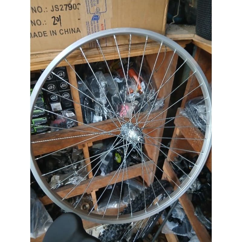 Roda Traseira Para Bicicleta Mtb Aro 26 x 1.9 Aluminio com Raio Grosso