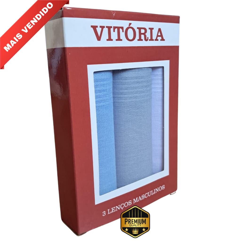 Lenço de Bolso Masculino 100% Algodão - Presente Dia dos Pais