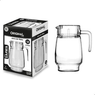Jarra De Vidro Com Tampa Suco Água 1,8 Litro Original Line