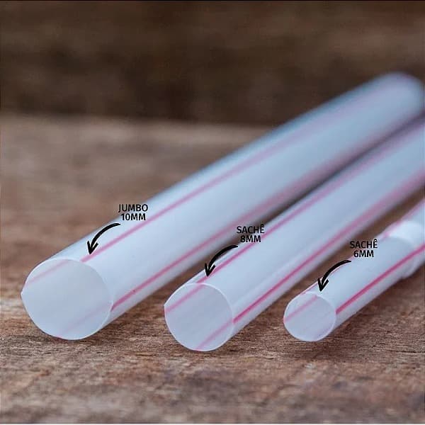 50~300 Unidades Canudo 5mm 6mm 8mm 10mm para Sucos, Refrigerante, Drinks, Milk Shake e Smoothie