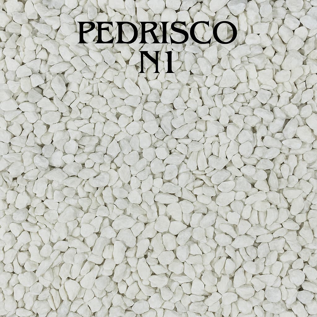 Pedrisco Branco Para Decoração de Vaso Jardim Ornamentais Nº1 a Nº3