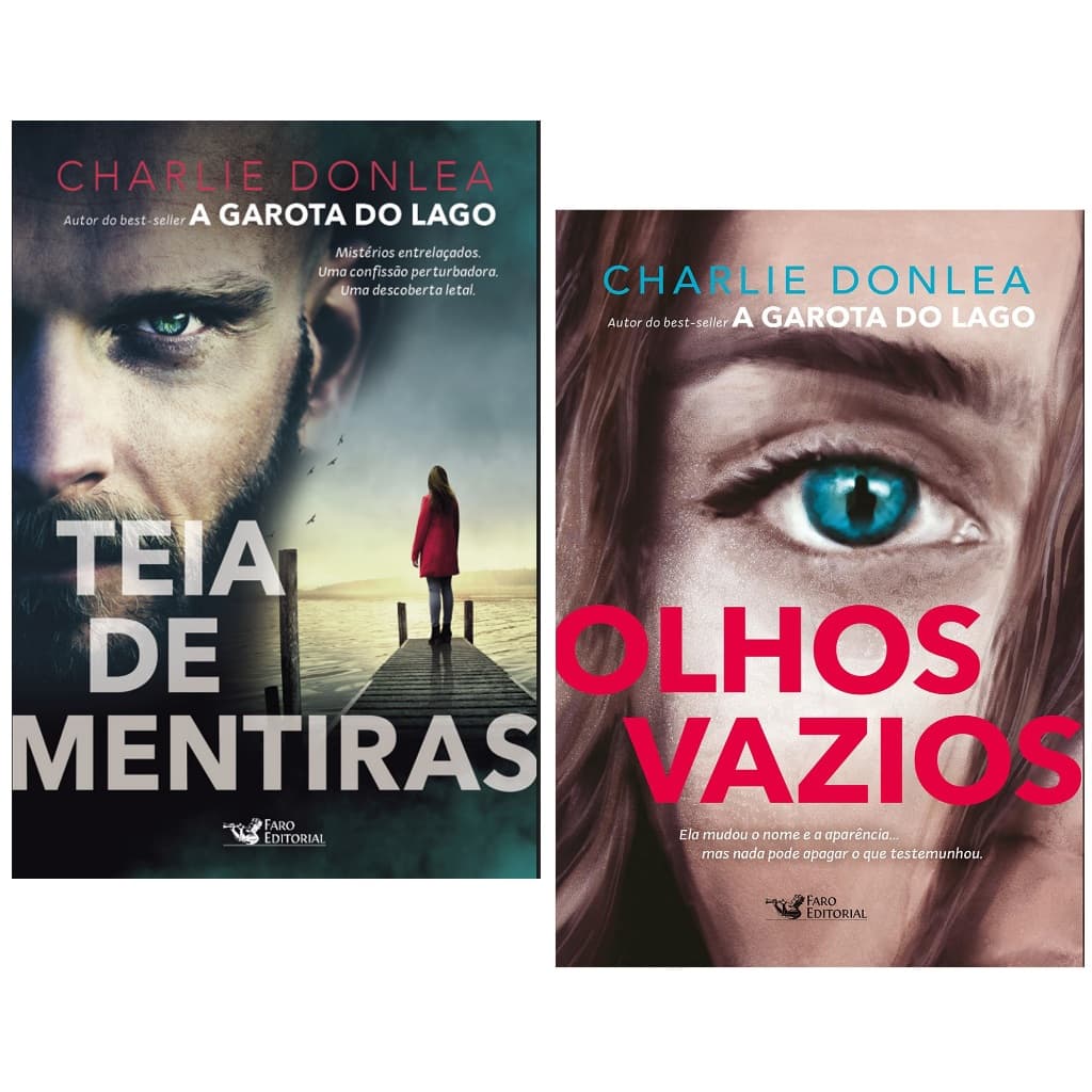 Kit Livro Teia de Mentiras + Olhos Vazios - Charlie Donlea