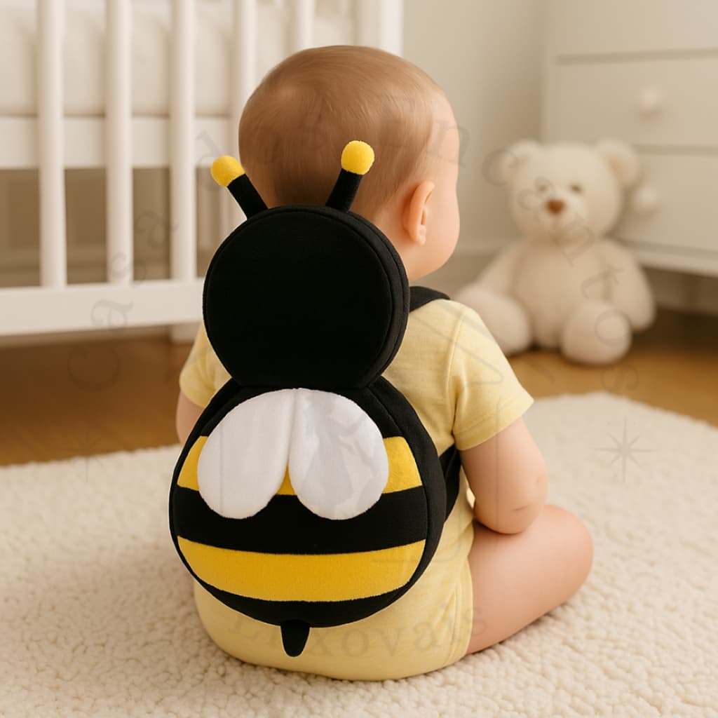 Mochila Almofada Protetora de Cabeça e Costas para Bebê