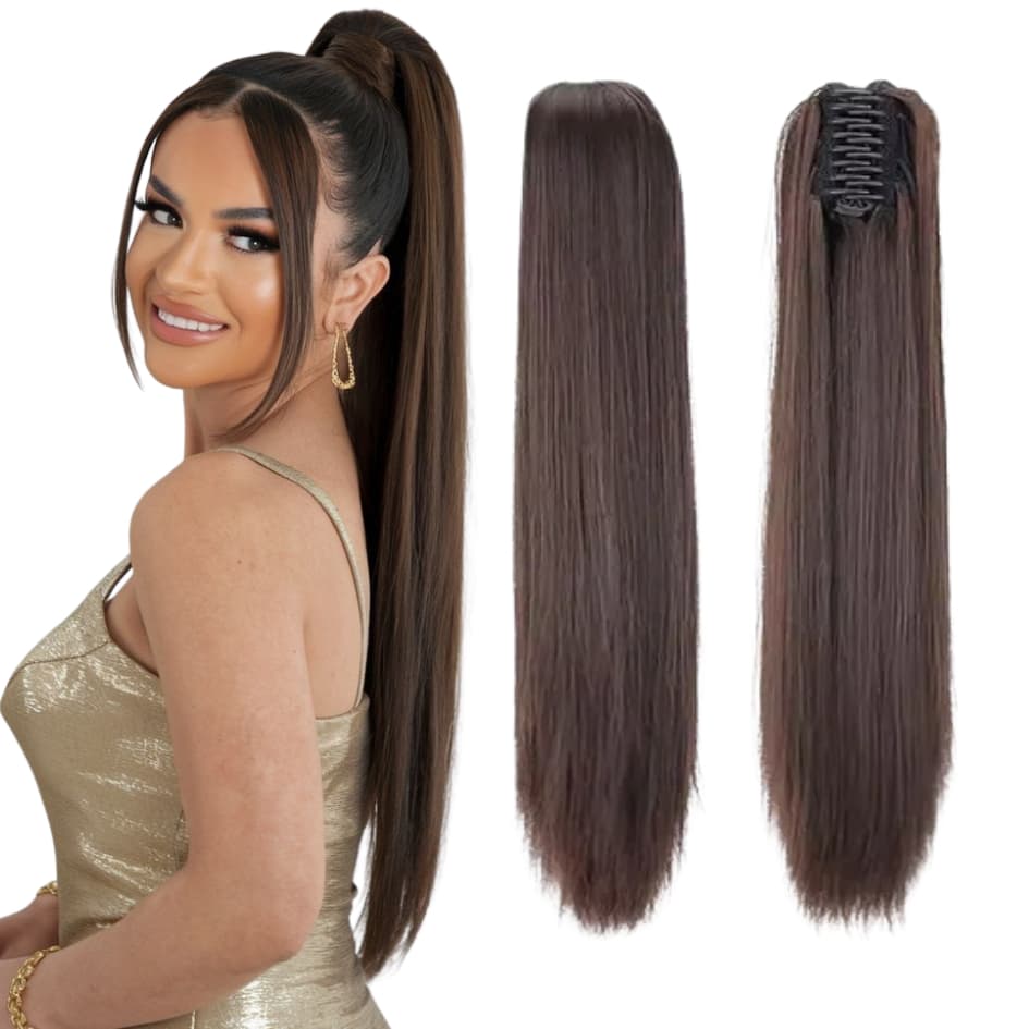 Aplique Liso com Presilha Rabo de Cavalo Longo