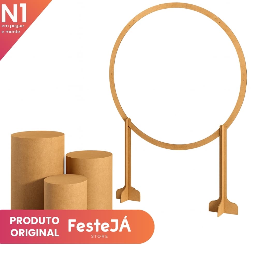Kit Festa Pegue E Monte Cilindro Mais Painel Arco Decoração Completa Aniversário Eventos