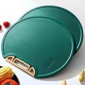 Kit 1/2 Tábua De Corte Antibacteriana À Prova De Mofo 35cm Com Suporte Em Pé Para Cozinha