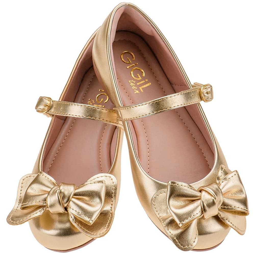 Sapatilha Infantil Feminina Vermelha Sapato Brilho Leve Boneca Salomé Menina Laço Confortável Moda Atual Festa Daminha