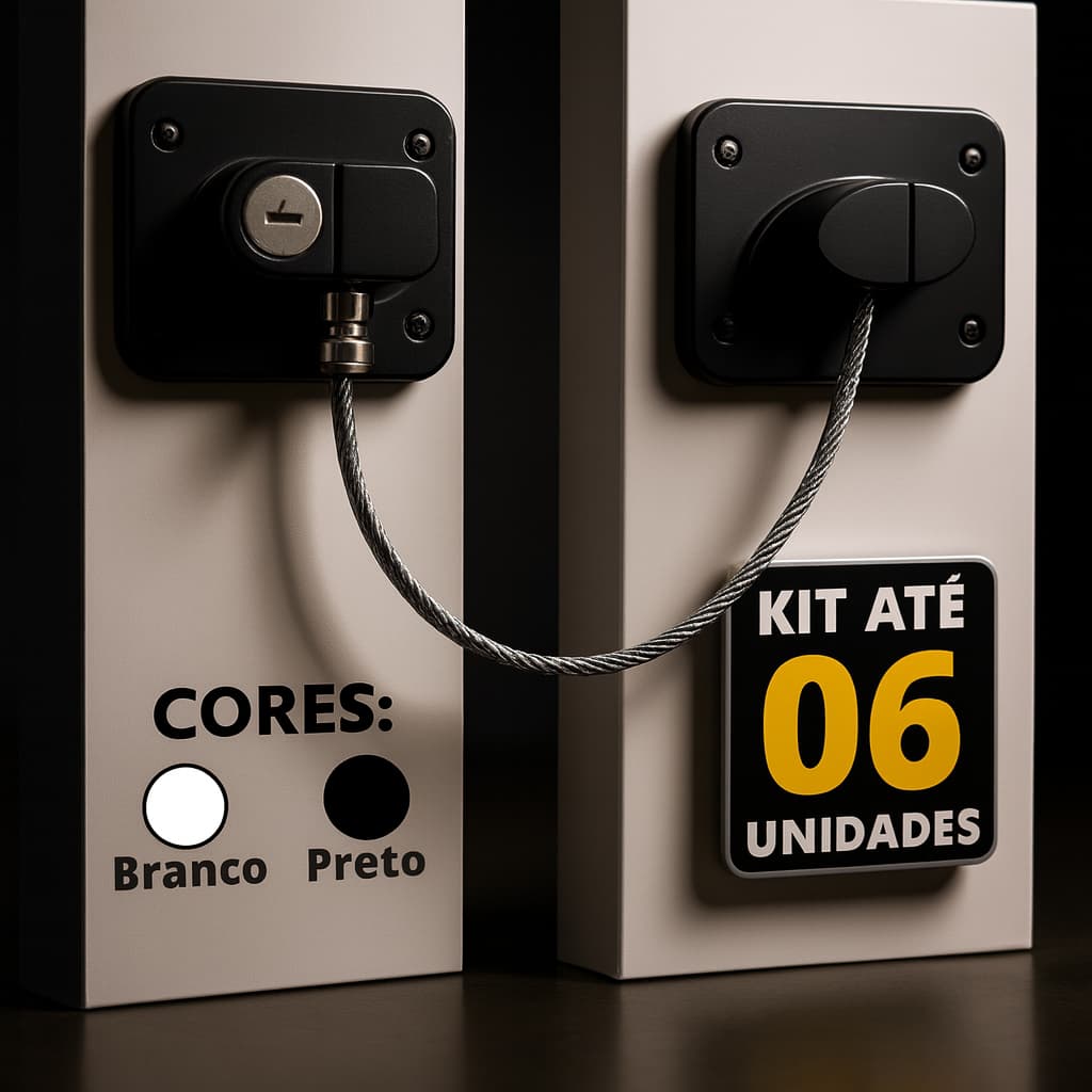 Kit Trava de Porta de Armário Tranca Cadeado Segurança Do Bebê Geladeira Freezer Gaveta Janela Porta Com Chave