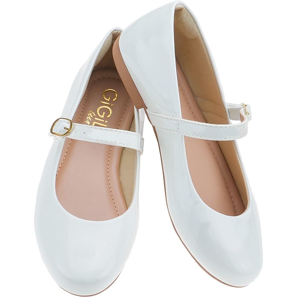 Sapatilha Infantil Vermelha Sapato Branco Dama Casamento Leve Boneca Salomé Menina Rasteirinha Confortável Menina Festa