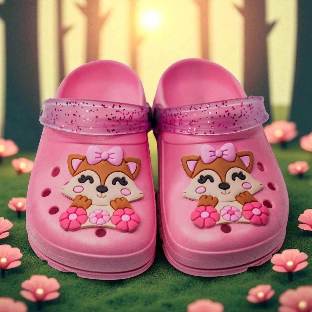 Babuche Infantil Menina Criança Confortavel Raposa Leve Delicado