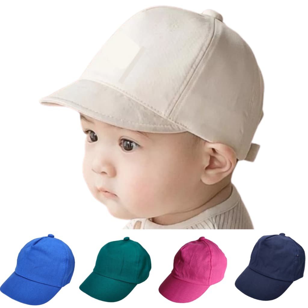 Boné Bebê Menino Menina 2 a 10 Meses Chapéu Infantil Algodão Varia Cores