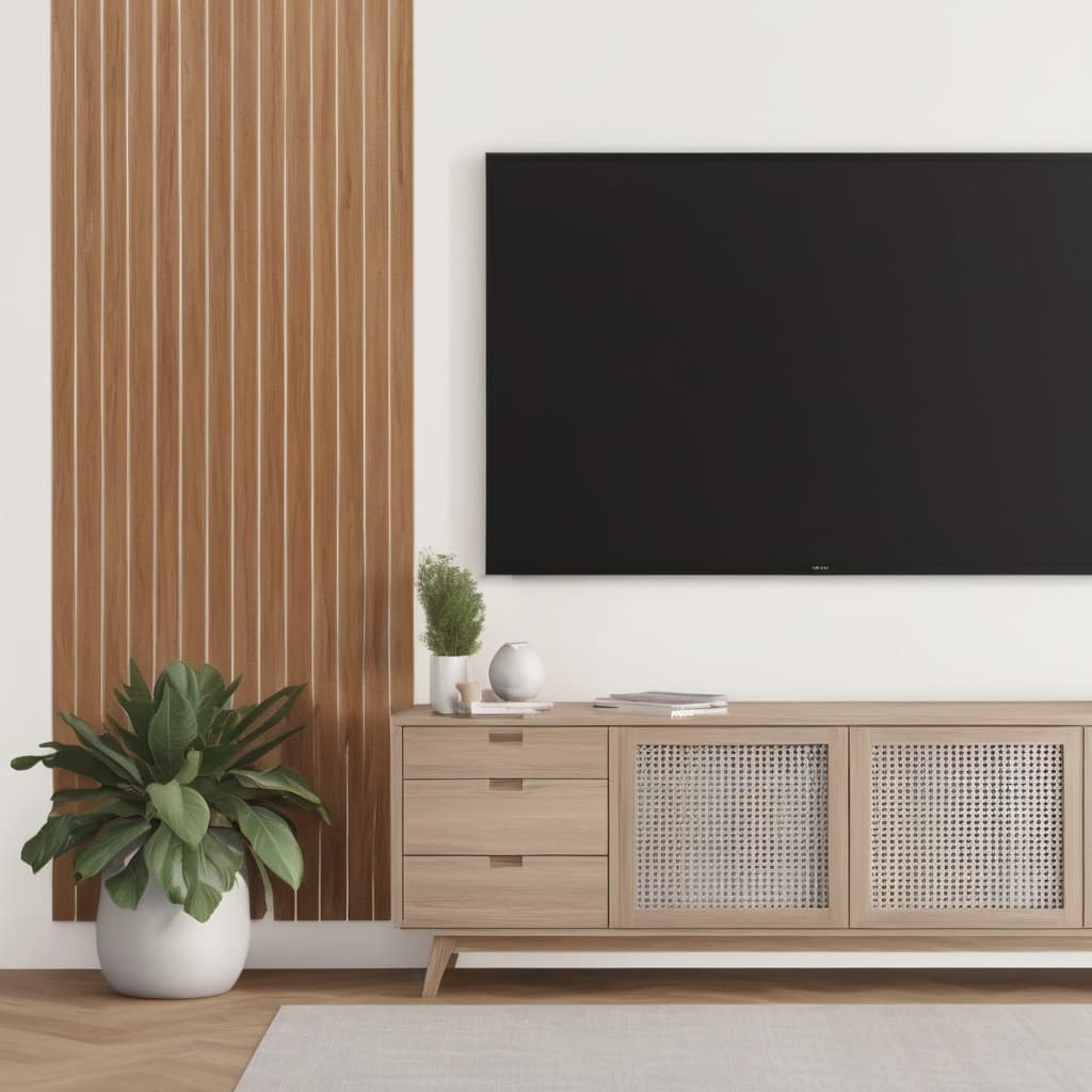 Placas Painel Luxo Decorativo Ripado de Parede em MDF Autocolante - Envio Imediato - Casa Decoração