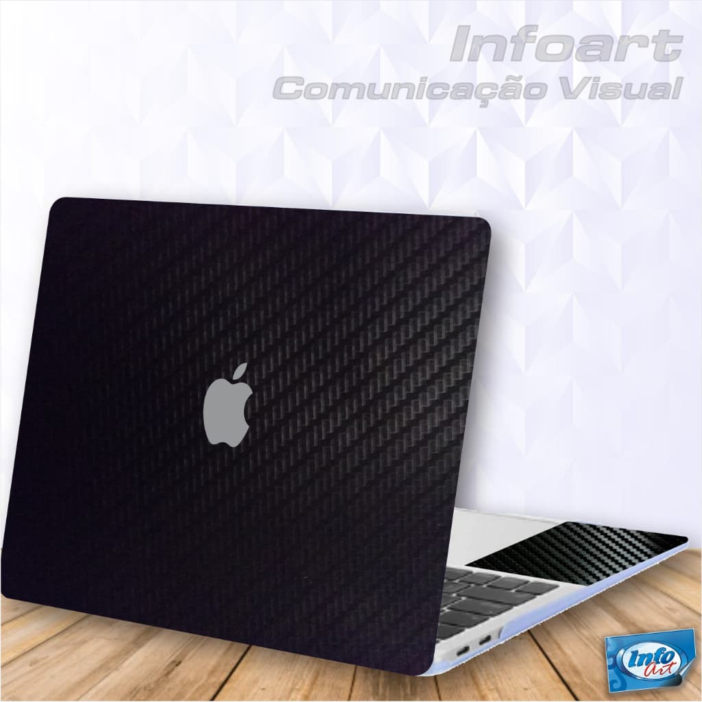 Adesivo Skin Proteção para Notebook APPLE "Todos os modelos e tamanhos" - Tampa + Logo Apple em recorte