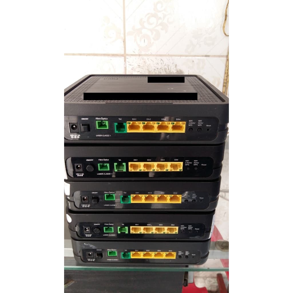 Kit 5 Hgu Fibra Gpon 5G e 2.4G Sem Fonte de Energia - Usado Funcionando
