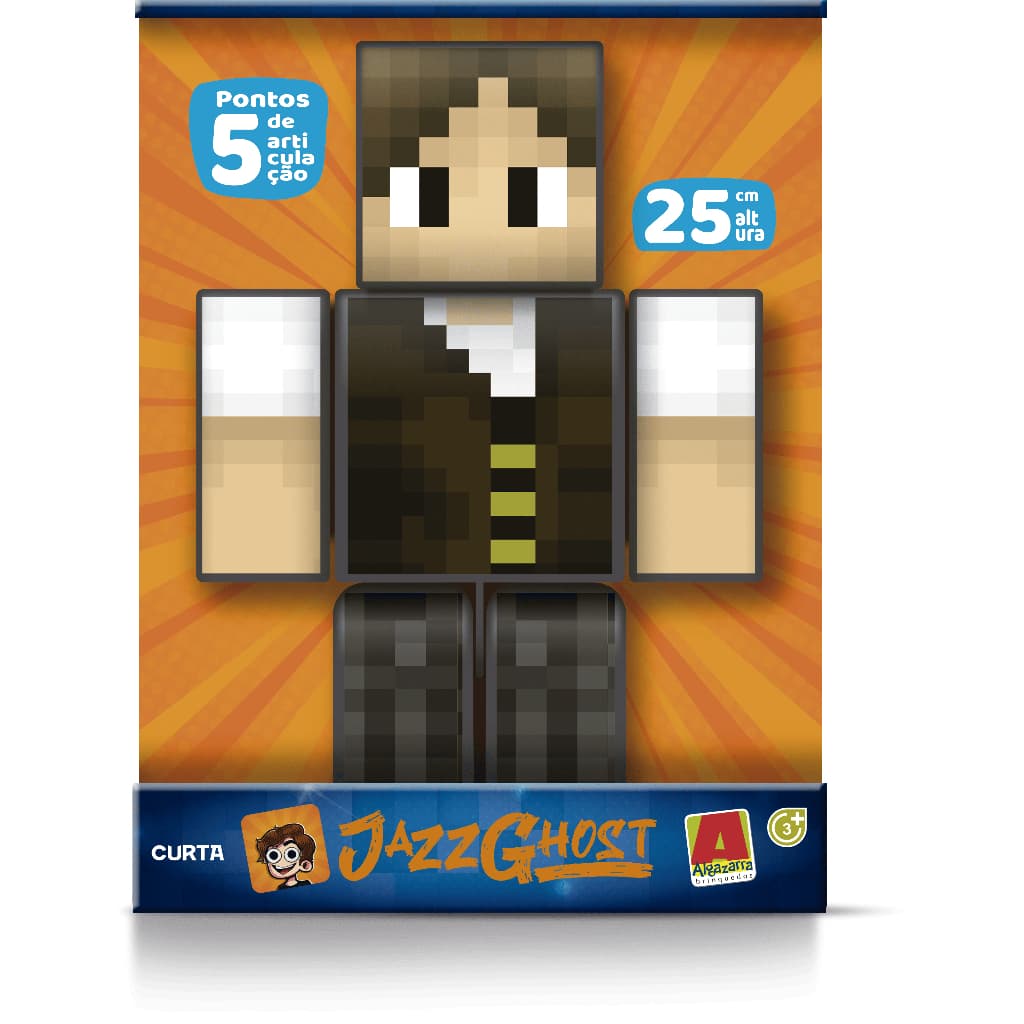 Boneco Articulado JazzGhost 25cm +  Album  CRAFT LEGENDS