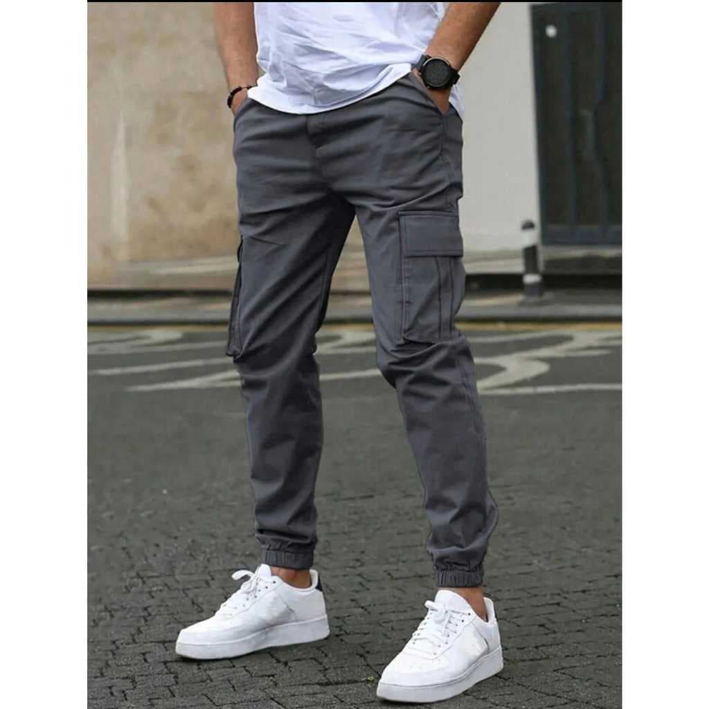Calça Jogger Masculina Moletinho Conforto com Bolsos Laterais