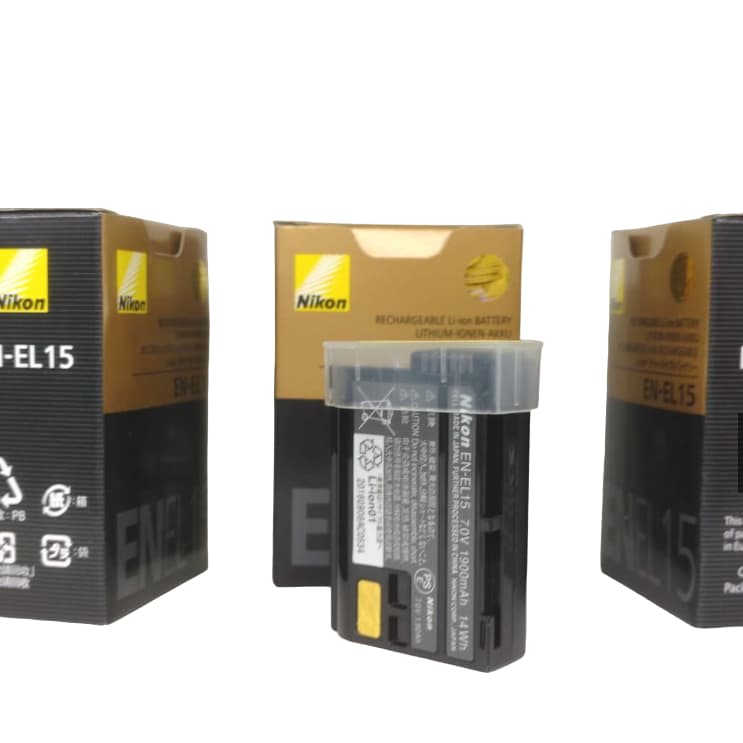 Bateria En-el15 Para Nikon V1 D7000 D7100 D600 D800 Na caixa
