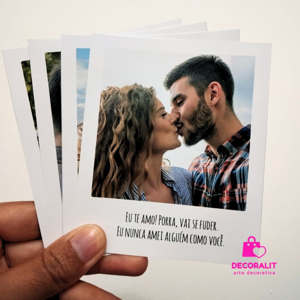 Kit c/12 Fotos Personalizadas 7x8cm Quadradas
