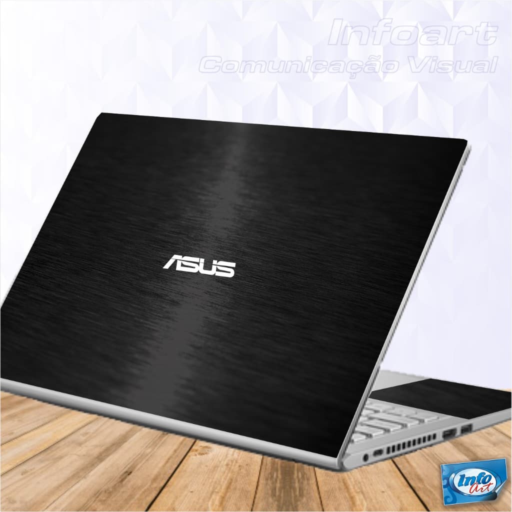 Adesivo Skin Proteção para Notebook ASUS "Todos os modelos e tamanhos" - Tampa + Logo ASUS em recorte