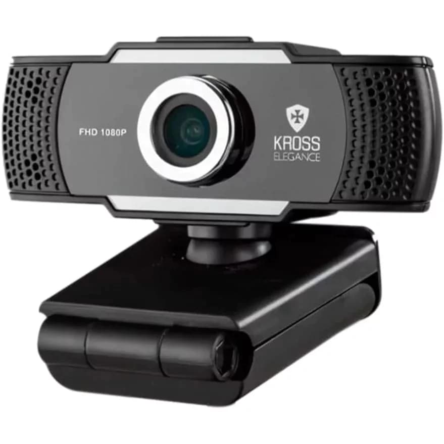 Webcam ORIGINAL 1080P Foco Manual KE-WBM1080P, Kross Elegance Preto