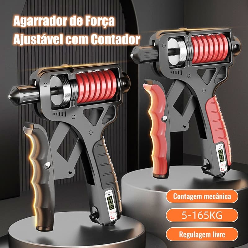 Hand Grip Metal 5-165 kg Resistente Fortalecedor Exercício Braço Antebraço Mola com Ajuste de Força