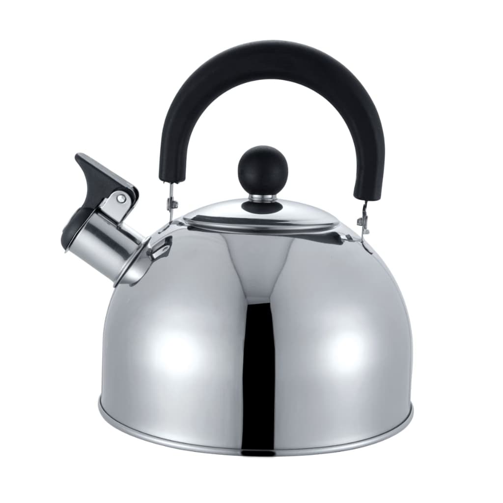 Chaleira Inox com Apito para Fogão Gás Elétrico Ferve Rápido Luxo