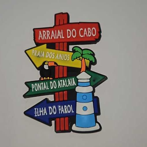 Imãs De Geladeira Emborrachados RJ Lembranças Turísticas Rio Arraial Do Cabo Pronta Entrega