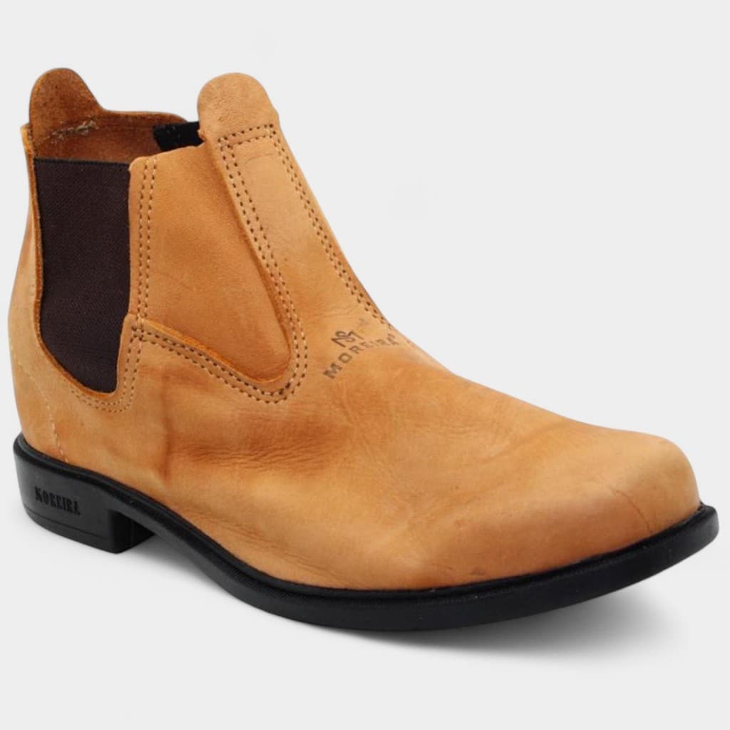 Botina Trabalho Couro Moreira Mateira Conforto Masculina